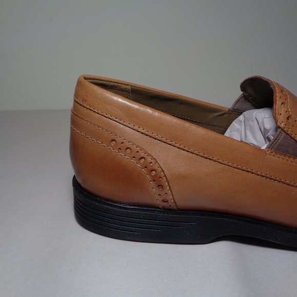 Hush Puppies Size 11.5 Wide SHEPSKY SLIP ON Tan Leather Loafers New Men\'s Shoes main image 12